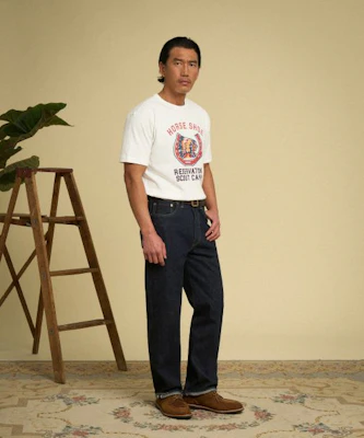 Bronson Retro Horseshoe Graphic T-Shirt in Grey N-TOP-0023-GREY 6