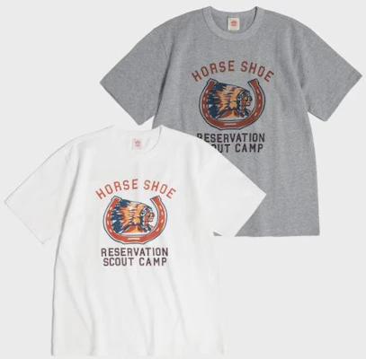 Bronson Retro Horseshoe Graphic T-Shirt in Grey N-TOP-0023-GREY Shop Bronson Retro Horseshoe Graphic T-Shirt in Grey N-TOP-0023-GREY