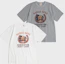 Shop Bronson Retro Horseshoe Graphic T-Shirt in Grey N-TOP-0023-GREY