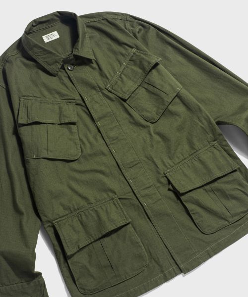 Sizing Bronson US Army 5th Model Tropical Jungle Fatigue Jacket Vintage Military Style N-OUTER-0007