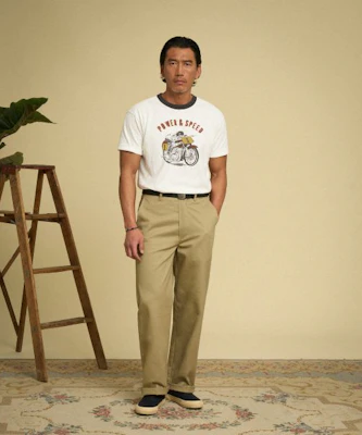 BRONSON Vintage Motorcycle Graphic T-Shirt White N-TOP-0024-WHITE 3