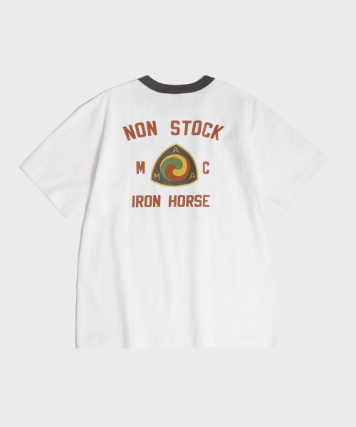 Lookbook BRONSON Vintage Motorcycle Graphic T-Shirt White N-TOP-0024-WHITE
