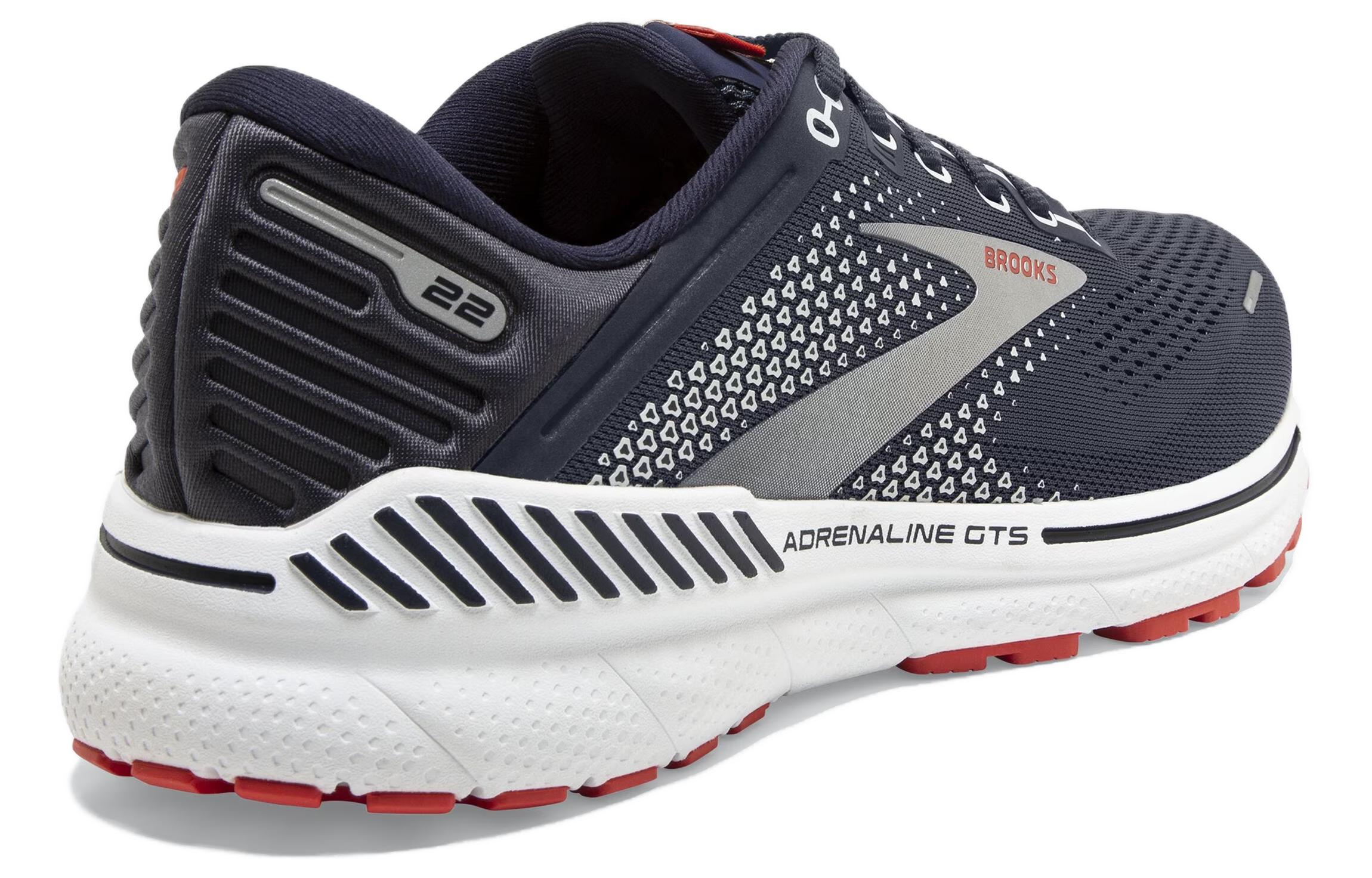 Lookbook Brooks Adrenaline GTS 22 ''Grau Rot'' 110366-435
