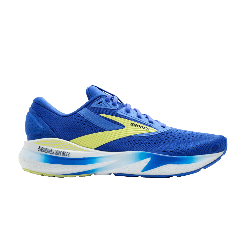Brooks Adrenaline GTS 24 2E Wide 'Cobalt Neo Yellow' 110437-2E-434