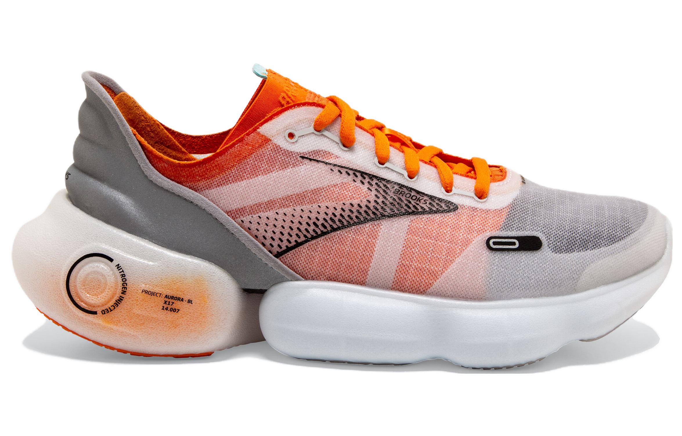 Order ブルックス オーロラBL 白オレンジ 110367-1D-079
