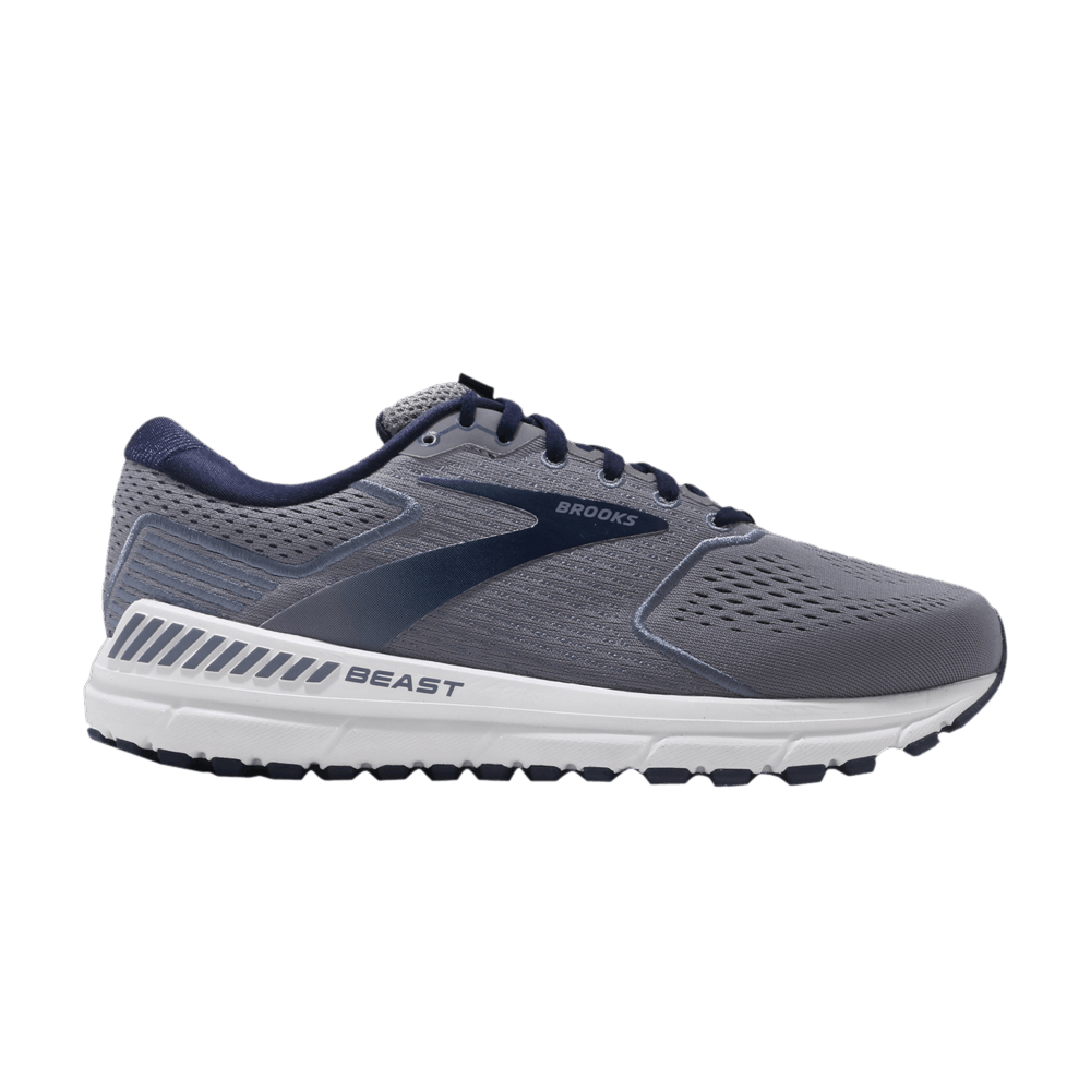 Brooks Beast 20 Extra Wide 'Grey Navy White' 1103274E491