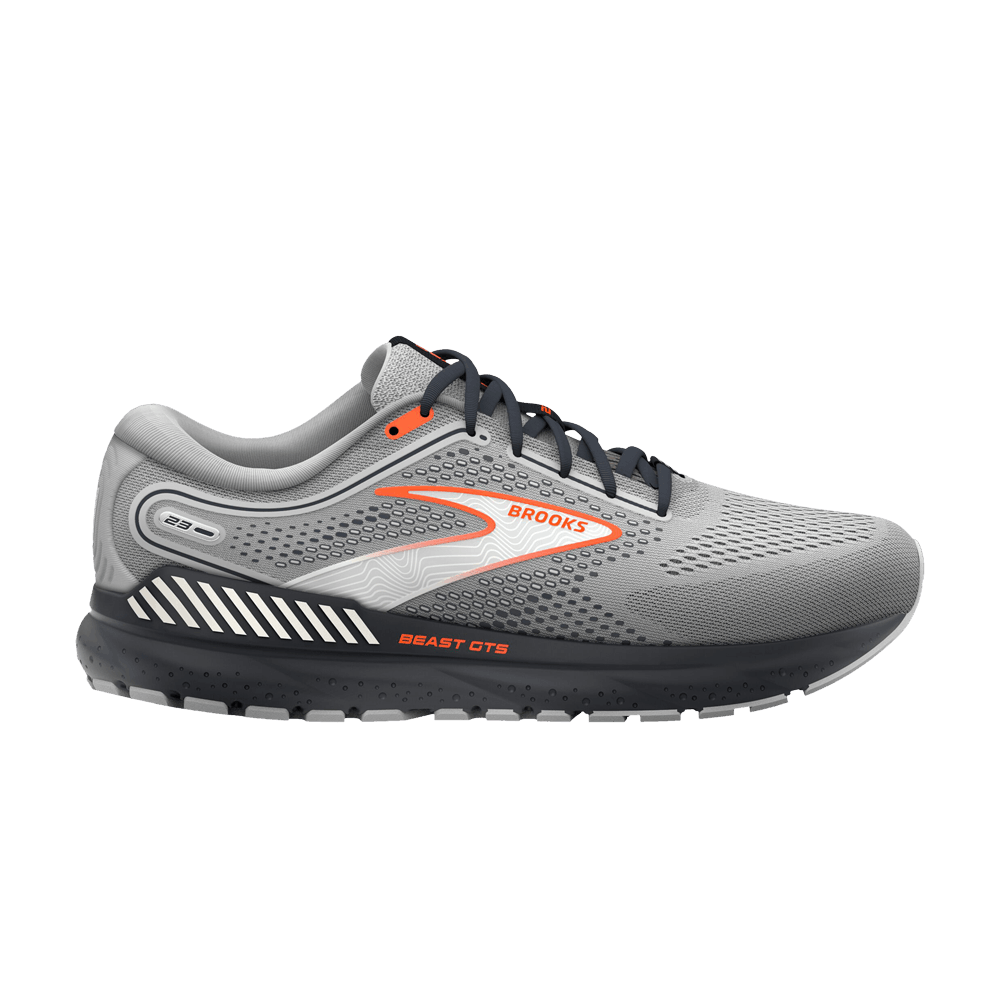 Brooks Beast GTS 23 'Grey Scarlet' 110401-1D-030