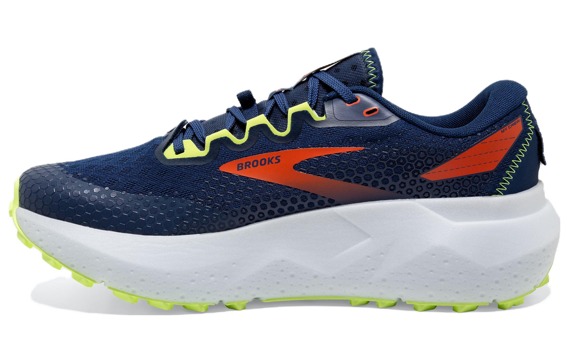 Brooks Caldera 6 Running Shoes Blue White Orange - Lightweight & Cushioned 110379-406