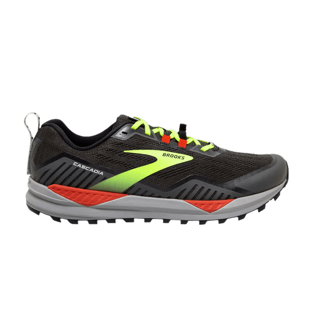 Brooks Cascadia 15 2E Wide 'Black Yellow Red' 110340-2E-076