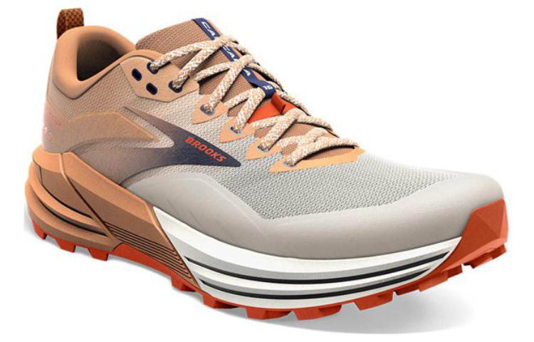 Lookbook Brooks Cascadia 16 'Putih dan Coklat' BMM3763WBR