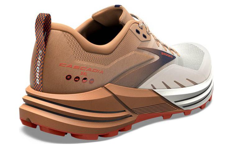 Shop Brooks Cascadia 16 'Putih dan Coklat' BMM3763WBR