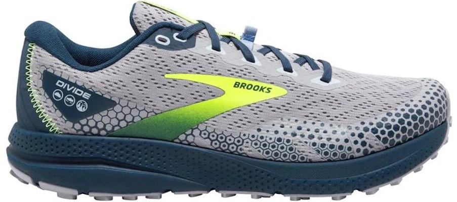 Brooks Divide 3 ''Grijs Blauw Geel'' 110381-046 Order Brooks Divide 3 ''Grijs Blauw Geel'' 110381-046