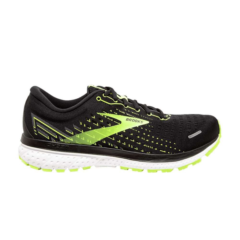 Brooks Ghost 13 2E Wide 'Black Yellow' 110348-2E-039