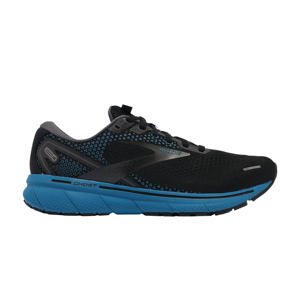 Brooks Ghost 14 2E Wide 'Black Blue' 110369-2E-056
