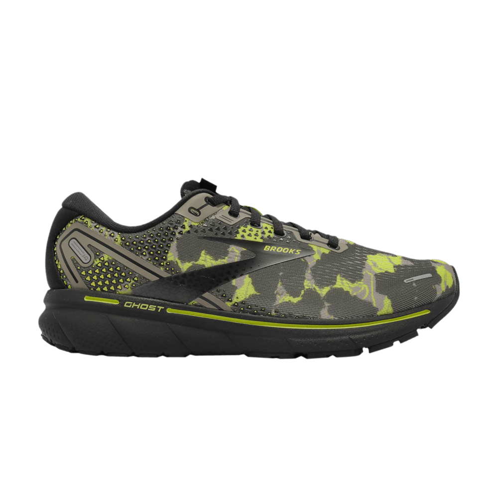 Buy Brooks Ghost 14 'Camo - Lime Punch Hitam' 110369-1D-375