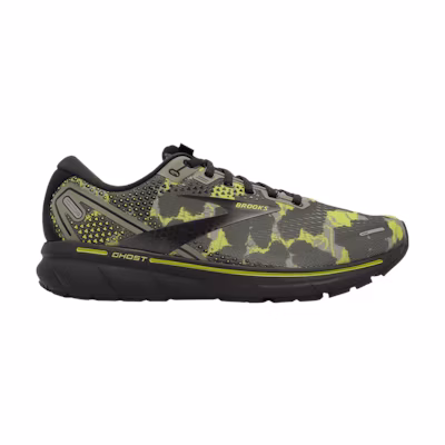 Brooks Ghost 14 'Camo - Lime Punch Black'