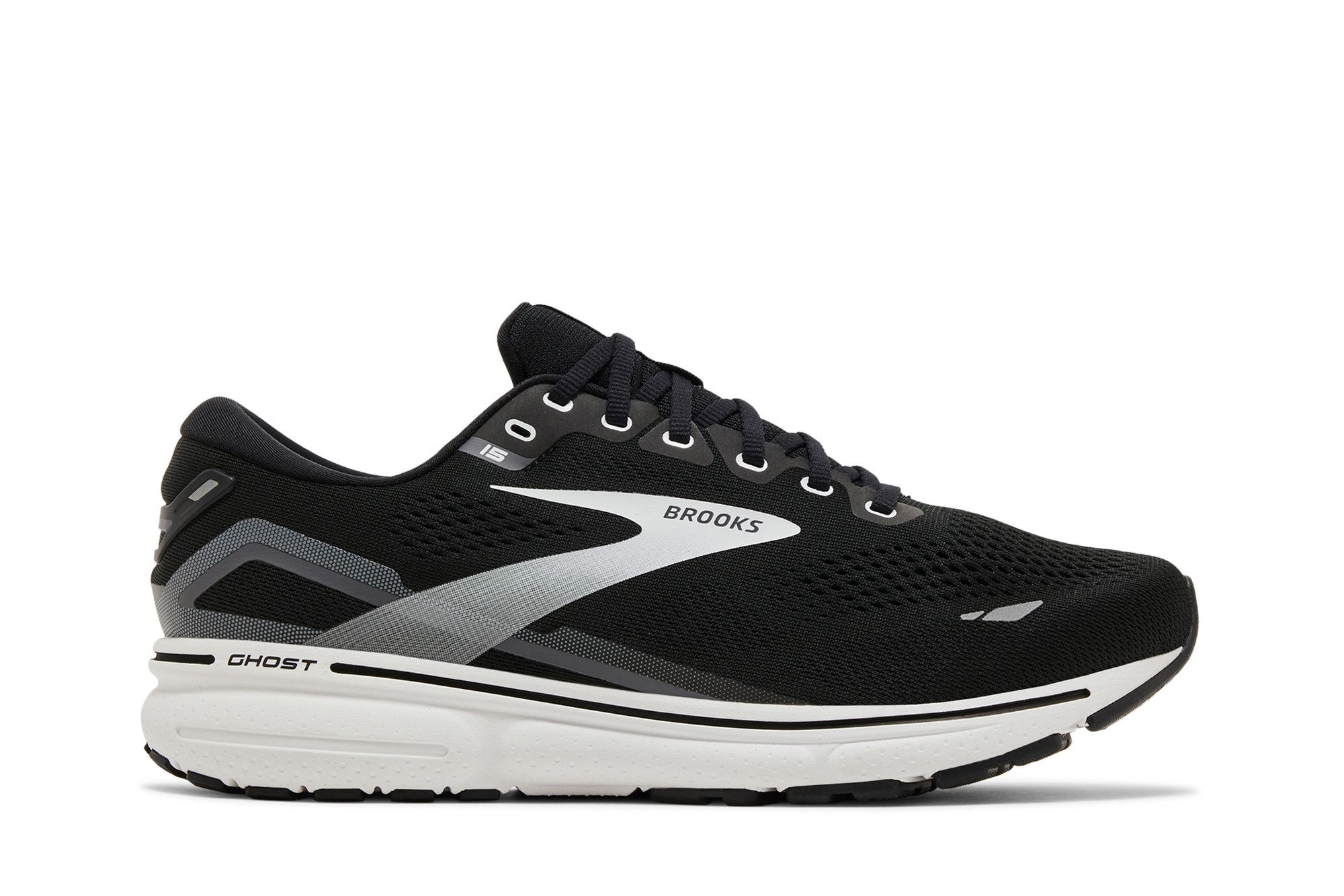 Brooks Ghost 15 2E Wide 'Black Blackened Pearl' 110393-2E-012