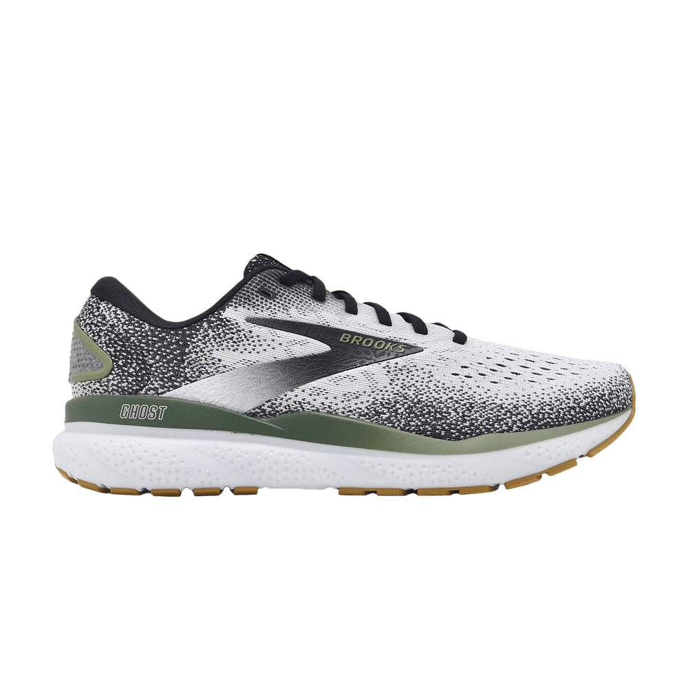 Brooks Ghost 16 'White Black Green' 110418-1D-192