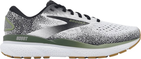 Brooks Ghost 16 'White Black Green' 110418-1D-192 Brooks Ghost 16 'White Black Green' 110418-1D-192