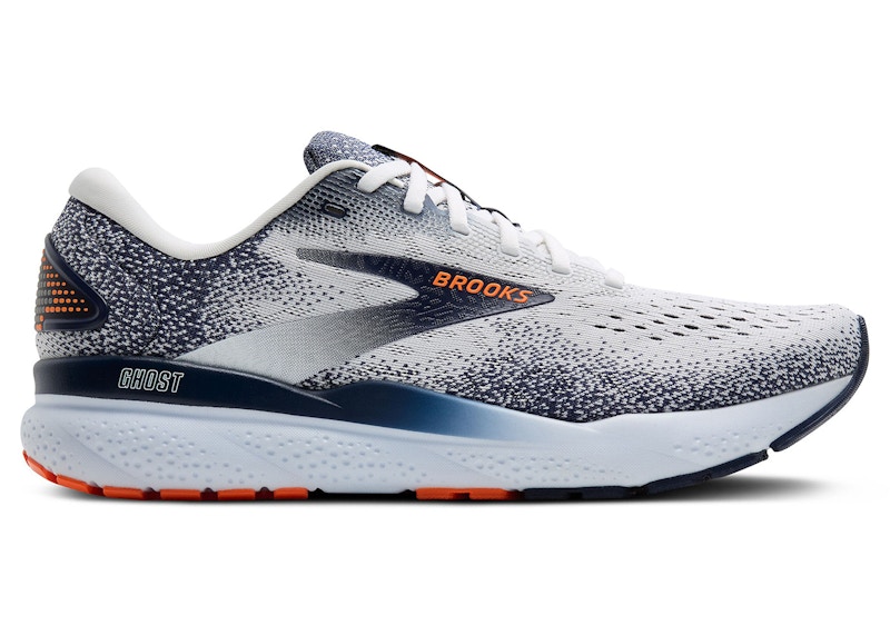 Brooks Ghost 16 'White Peacoat Orange' 110418-1D-130
