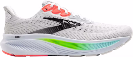 Brooks Ghost 17 2E Wide 'White Pink Clay Gecko' 110442-2E-112 Brooks Ghost 17 2E Wide 'White Pink Clay Gecko' 110442-2E-112