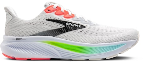 Brooks Ghost 17 'White Pink Clay Gecko' 110442-1D-112 Brooks Ghost 17 'White Pink Clay Gecko' 110442-1D-112