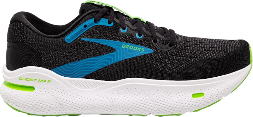 Brooks Ghost Max 2E Wide 'Black Atomic Blue Jasmine' 110406-2E-060 Buy Brooks Ghost Max 2E Wide 'Black Atomic Blue Jasmine' 110406-2E-060