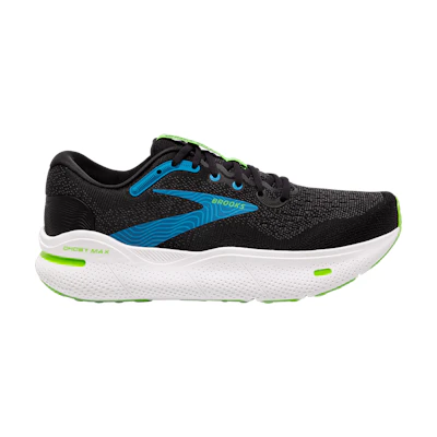 Brooks Ghost Max 2E Wide 'Black Atomic Blue Jasmine'