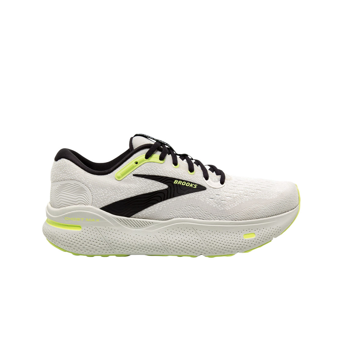Brooks Ghost Max 2E Wide 'White Oyster Metallic Silver' 110406-2E-124