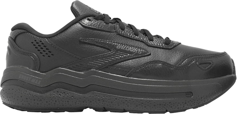 Brooks Ghost Max Leather 2E Wide 'Triple Black' 110443-2E-072 Buy Brooks Ghost Max Leather 2E Wide 'Triple Black' 110443-2E-072