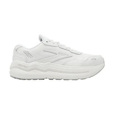 Brooks Ghost Max Leather 2E Wide 'Triple White'