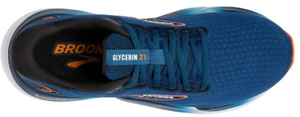 Brooks Glycerin 21 2E Wide 'Blue Opal Nasturtium' 110419-2E-474 Lookbook Brooks Glycerin 21 2E Wide 'Blue Opal Nasturtium' 110419-2E-474