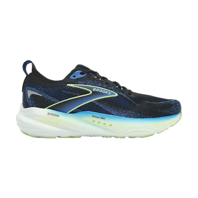 Brooks Glycerin 22 2E Wide 'Black Cobalt Neo Yellow'
