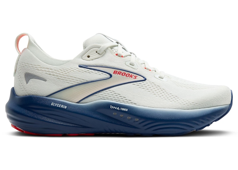 Brooks Glycerin 22 Grey Navy Peony Fiery Red 110445-1D-404