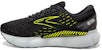 Brooks Glycerin GTS 20 'Ebony Nightlife' Lelaki/Perempuan Hitam Larian 110383-1D-047