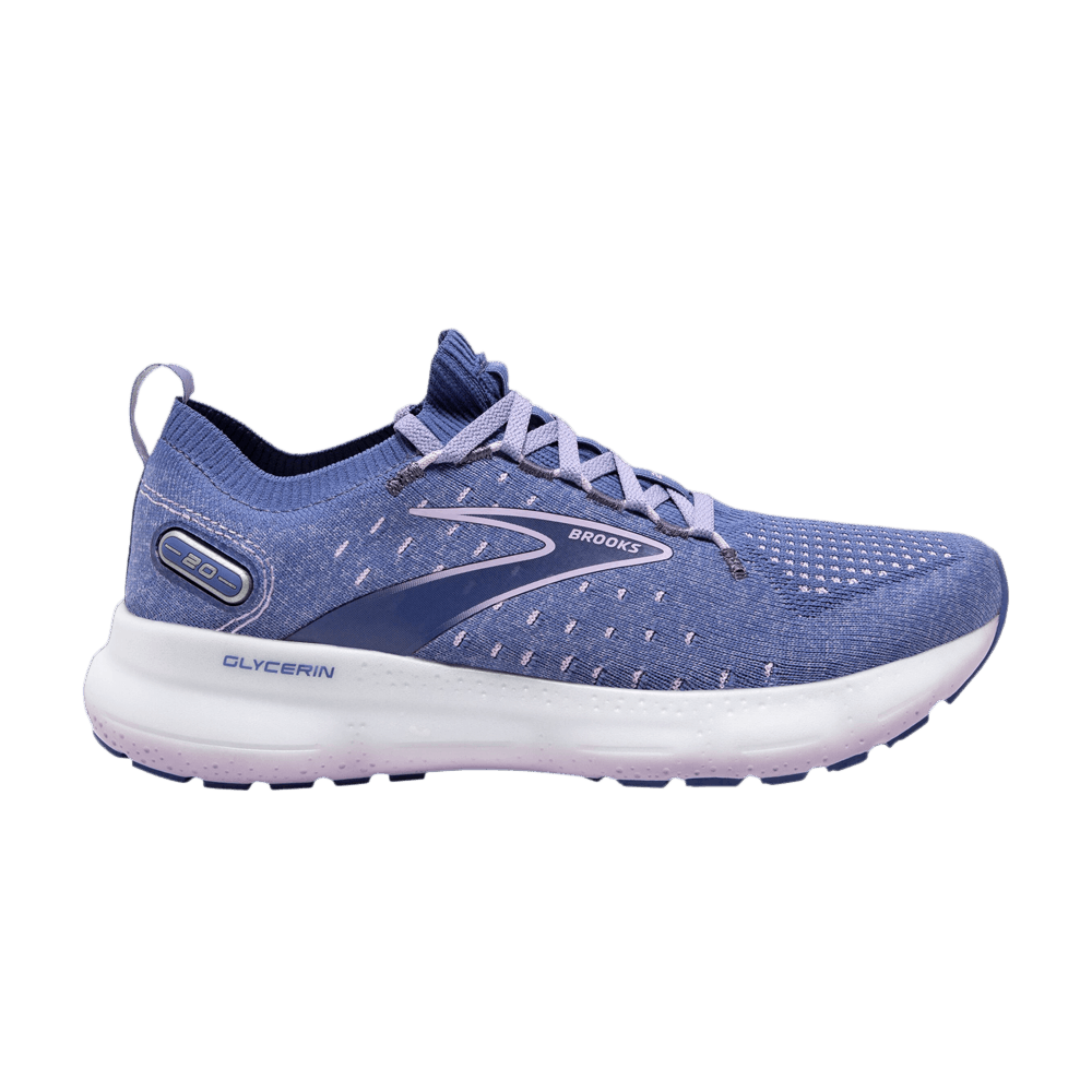 Women Brooks Glycerin StealthFit 20 Blue Pastel Lilac 120372 1B 402   Brooks Glycerin Stealthfit 20  Blue Pastel Lilac   0 15865 