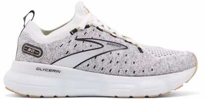 (Women) Brooks Glycerin StealthFit 20 'White Black Cream' 120372-1B-163 (Women) Brooks Glycerin StealthFit 20 'White Black Cream' 120372-1B-163
