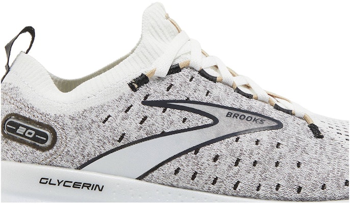 (W) Brooks Glycerin StealthFit 20 'Blanco Negro Crema' 120372-1B-163 Order (W) Brooks Glycerin StealthFit 20 'Blanco Negro Crema' 120372-1B-163