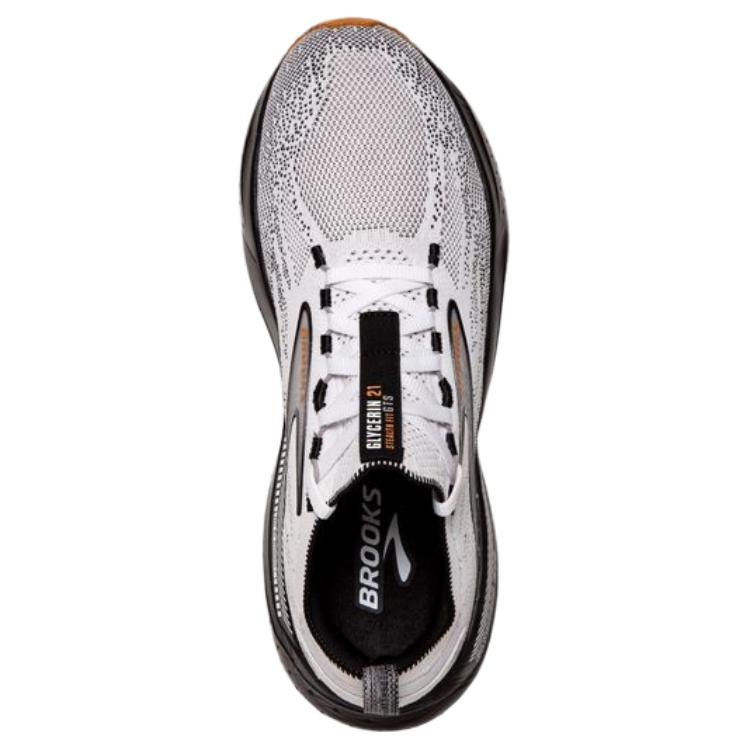 Lookbook Brooks Glycerin StealthFit GTS 21 'Blanco Gris Negro' 110422-1D-135