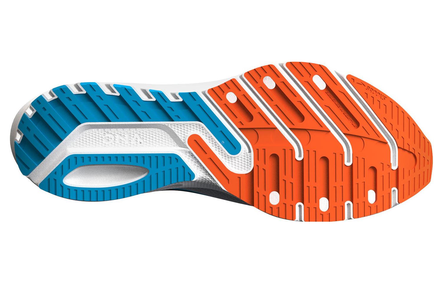 Shop Brooks Launch 10 2E Wide 'Hitam Kelabu Oren' 110409-2E-019