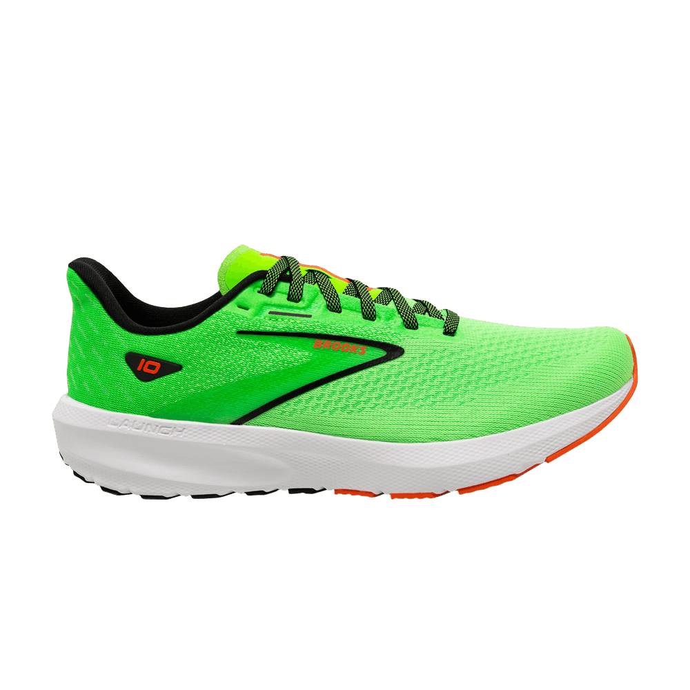 Brooks Launch 10 2E Wide 'Green Gecko' 110409-2E-308