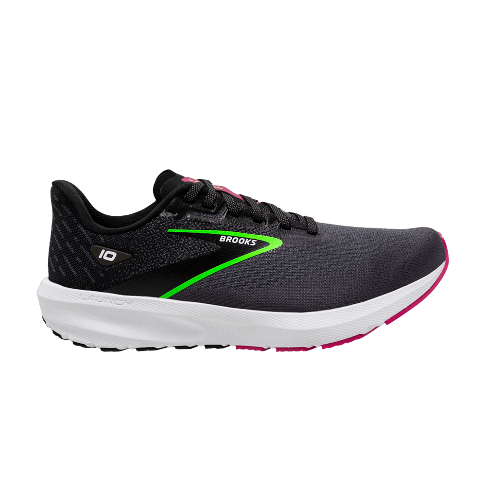 (Women) Brooks Launch 10 'Black Green' 120398-1B-074 - 120398-1B-074 ...
