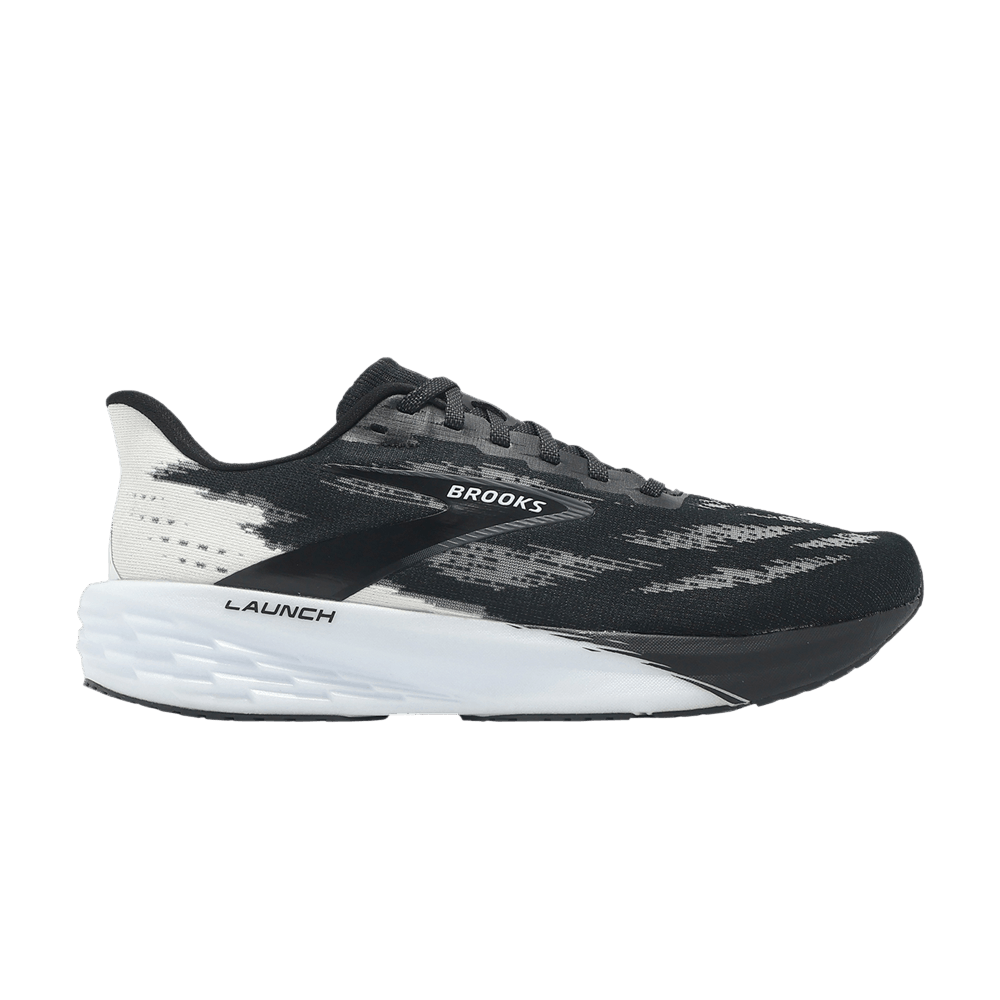 Brooks Launch 11 2E Wide 'Black White' 110450-2E-087
