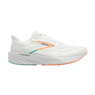 Brooks Launch 11 'White Oyster Orange'