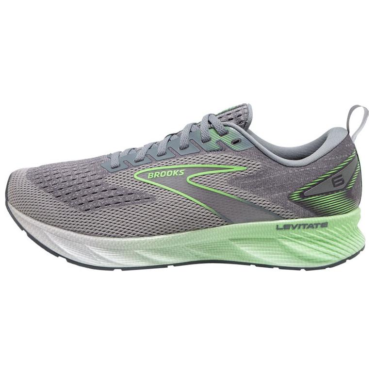 Brooks Levitate 6 'Primer Grey Neon Green' 110395-1D-312