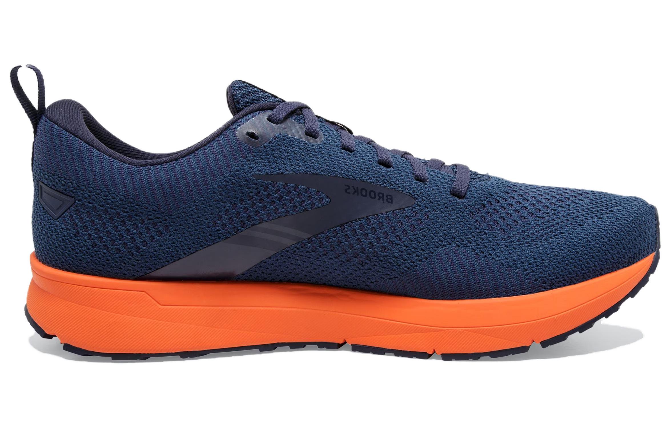 Order 布魯克斯 Revel 5 防滑耐磨 低幫 跑步鞋 男款 藍橙