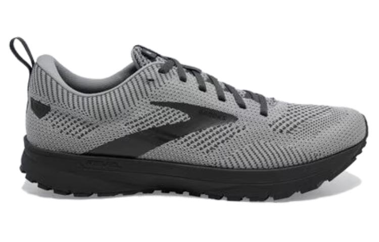 Order 布魯克斯 Revel 5 防滑耐磨 低幫 跑步鞋 男款 灰黑