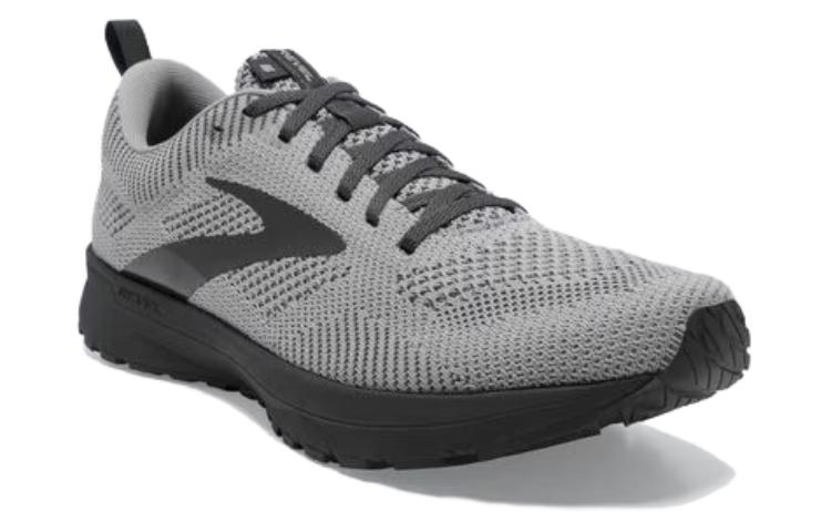 Lookbook 布魯克斯 Revel 5 防滑耐磨 低幫 跑步鞋 男款 灰黑