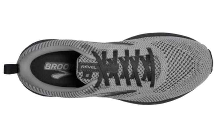 Purchase 布魯克斯 Revel 5 防滑耐磨 低幫 跑步鞋 男款 灰黑