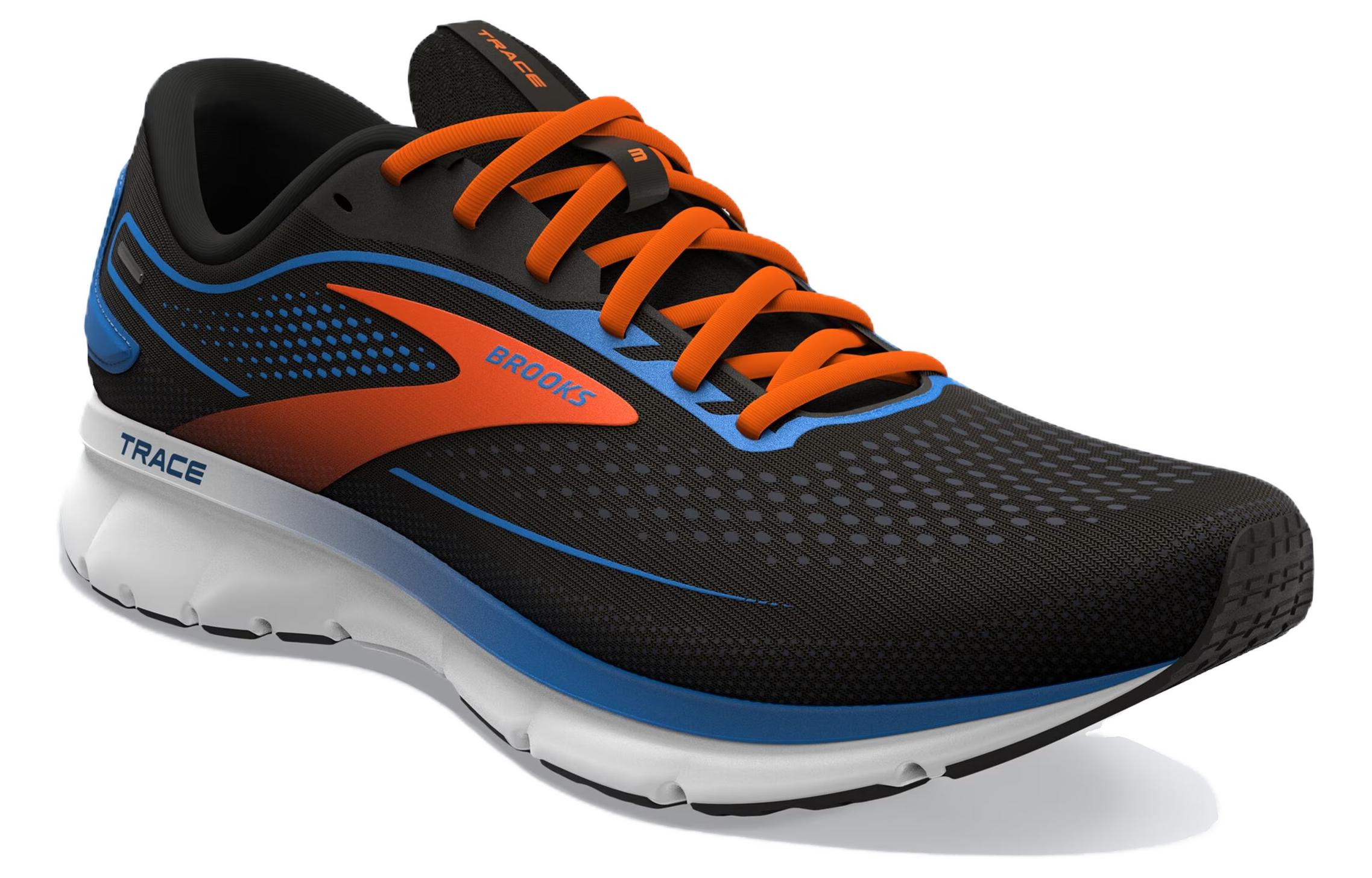 Lookbook ブルックス トレース2 黒オレンジ 110388-035